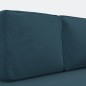 vidaXL Sofá diván con cojines y cojín de cabeza terciopelo azul vidaXL Sofá diván con cojines y cojín de cabeza terciopelo azul