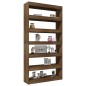 vidaXL Estantería madera contrachapada marrón roble 100x30x198 cm vidaXL Estantería madera contrachapada marrón roble 100x30x198 cm
