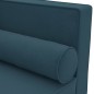 vidaXL Sofá diván con cojines y cojín de cabeza terciopelo azul vidaXL Sofá diván con cojines y cojín de cabeza terciopelo azul