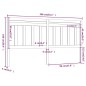 vidaXL Cabecero de cama madera maciza de pino marrón miel 206x4x100 cm vidaXL Cabecero de cama madera maciza de pino marrón miel 206x4x100 cm