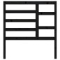 vidaXL Cabecero de cama madera maciza de pino negro 106x4x104 cm