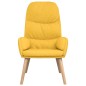 vidaXL Sillón de relax de tela amarillo mostaza vidaXL Sillón de relax de tela amarillo mostaza
