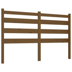 vidaXL Cabecero de cama madera maciza de pino marrón miel 166x4x100 cm