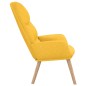 vidaXL Sillón de relax de tela amarillo mostaza vidaXL Sillón de relax de tela amarillo mostaza