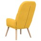 vidaXL Sillón de relax de tela amarillo mostaza vidaXL Sillón de relax de tela amarillo mostaza