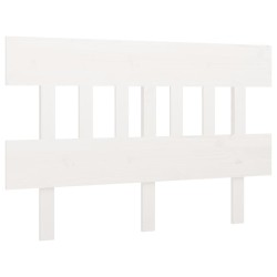vidaXL Cabecero de cama madera maciza de pino blanco 153,5x3x81 cm