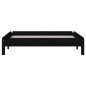 vidaXL Cama apilable de madera pino maciza negro 100x200 cm vidaXL Cama apilable de madera pino maciza negro 100x200 cm