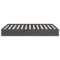 vidaXL Estructura de cama doble pequeña madera maciza gris 120x190 cm vidaXL Estructura de cama doble pequeña madera maciza gris 120x190 cm
