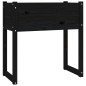 vidaXL Jardinera madera maciza de pino negro 78x40x81 cm vidaXL Jardinera madera maciza de pino negro 78x40x81 cm