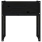 vidaXL Jardinera madera maciza de pino negro 78x40x81 cm vidaXL Jardinera madera maciza de pino negro 78x40x81 cm