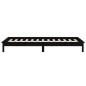 vidaXL Estructura de cama con LED madera maciza negra 90x190 cm vidaXL Estructura de cama con LED madera maciza negra 90x190 cm