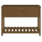 vidaXL Jardinera con estante madera maciza pino marrón 111,5x54x81 cm vidaXL Jardinera con estante madera maciza pino marrón 111,5x54x81 cm