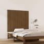 vidaXL Cabecero cama pared madera maciza pino marrón miel 95,5x3x90 cm vidaXL Cabecero cama pared madera maciza pino marrón miel 95,5x3x90 cm