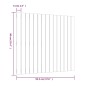 vidaXL Cabecero cama pared madera maciza pino marrón miel 95,5x3x90 cm vidaXL Cabecero cama pared madera maciza pino marrón miel 95,5x3x90 cm