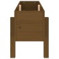 vidaXL Arriate elevado de jardín madera pino marrón miel 101x30x38 cm vidaXL Arriate elevado de jardín madera pino marrón miel 101x30x38 cm