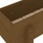 vidaXL Arriate elevado de jardín madera pino marrón miel 101x30x38 cm vidaXL Arriate elevado de jardín madera pino marrón miel 101x30x38 cm
