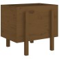 vidaXL Jardinera de madera maciza de pino marrón miel 62x50x57 cm vidaXL Jardinera de madera maciza de pino marrón miel 62x50x57 cm