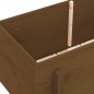 vidaXL Arriate elevado de jardín madera pino marrón miel 101x50x57 cm vidaXL Arriate elevado de jardín madera pino marrón miel 101x50x57 cm