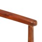vidaXL Sillón madera maciza acacia y cuero auténtico negro vidaXL Sillón madera maciza acacia y cuero auténtico negro