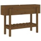 vidaXL Arriate elevado de jardín madera pino marrón miel 101x30x69 cm vidaXL Arriate elevado de jardín madera pino marrón miel 101x30x69 cm