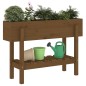 vidaXL Arriate elevado de jardín madera pino marrón miel 101x30x69 cm vidaXL Arriate elevado de jardín madera pino marrón miel 101x30x69 cm