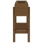 vidaXL Arriate elevado de jardín madera pino marrón miel 101x30x69 cm vidaXL Arriate elevado de jardín madera pino marrón miel 101x30x69 cm