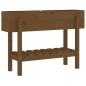 vidaXL Arriate elevado de jardín madera pino marrón miel 101x30x69 cm vidaXL Arriate elevado de jardín madera pino marrón miel 101x30x69 cm