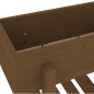 vidaXL Arriate elevado de jardín madera pino marrón miel 101x30x69 cm vidaXL Arriate elevado de jardín madera pino marrón miel 101x30x69 cm