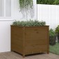 vidaXL Jardinera madera maciza de pino marrón miel 82,5x82,5x78 cm vidaXL Jardinera madera maciza de pino marrón miel 82,5x82,5x78 cm