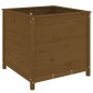 vidaXL Jardinera madera maciza de pino marrón miel 82,5x82,5x78 cm vidaXL Jardinera madera maciza de pino marrón miel 82,5x82,5x78 cm