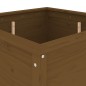 vidaXL Jardinera madera maciza de pino marrón miel 82,5x82,5x78 cm vidaXL Jardinera madera maciza de pino marrón miel 82,5x82,5x78 cm