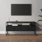 vidaXL Mueble de TV madera contrachapada negro 100x35x45 cm vidaXL Mueble de TV madera contrachapada negro 100x35x45 cm