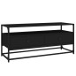 vidaXL Mueble de TV madera contrachapada negro 100x35x45 cm vidaXL Mueble de TV madera contrachapada negro 100x35x45 cm