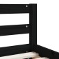 vidaXL Estructura cama infantil y cajones madera pino negro 80x160 cm
