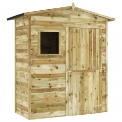 vidaXL Caseta de almacenaje de jardín madera de pino 