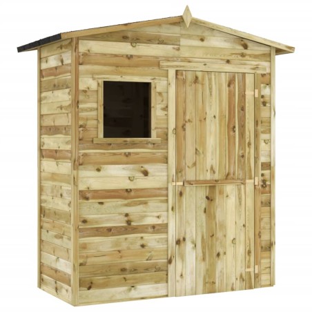 vidaXL Caseta de almacenaje de jardín madera de pino 