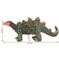 vidaXL Dinosaurio Stegosaurus de peluche de pie verde y naranja XXL vidaXL Dinosaurio Stegosaurus de peluche de pie verde y naranja XXL