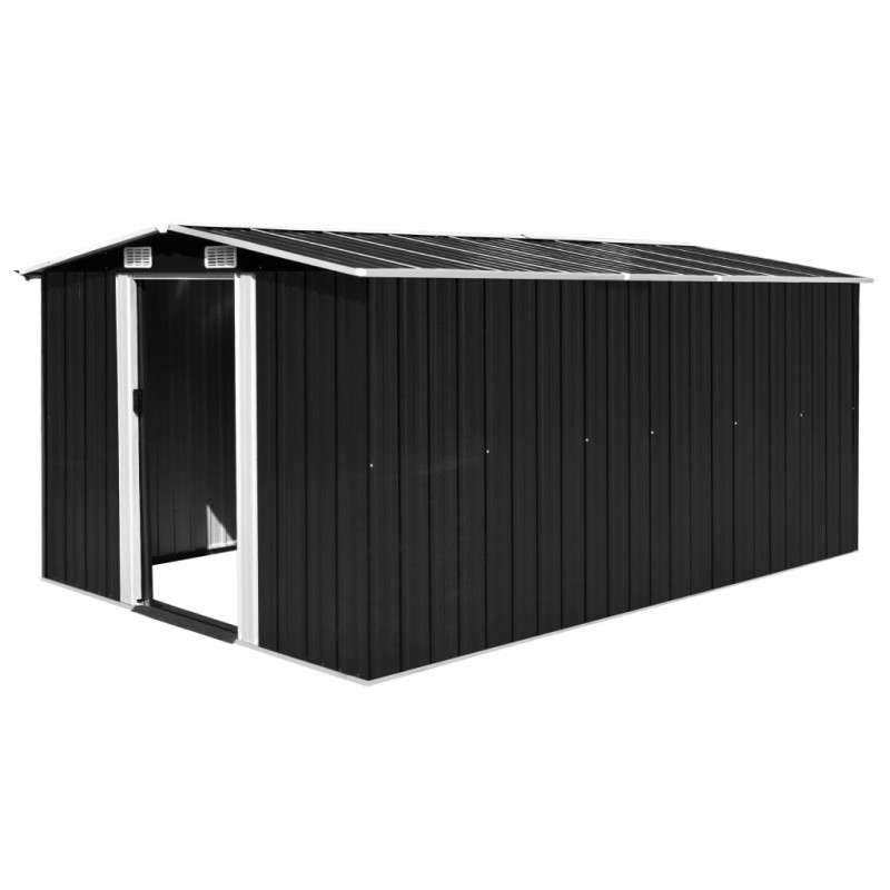 vidaXL Caseta de jardín metal antracita 257x392x181 cm vidaXL Caseta de jardín metal antracita 257x392x181 cm