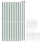 vidaXL Cerca de alambre con pinchos de anclaje verde 2,2x25 m vidaXL Cerca de alambre con pinchos de anclaje verde 2,2x25 m