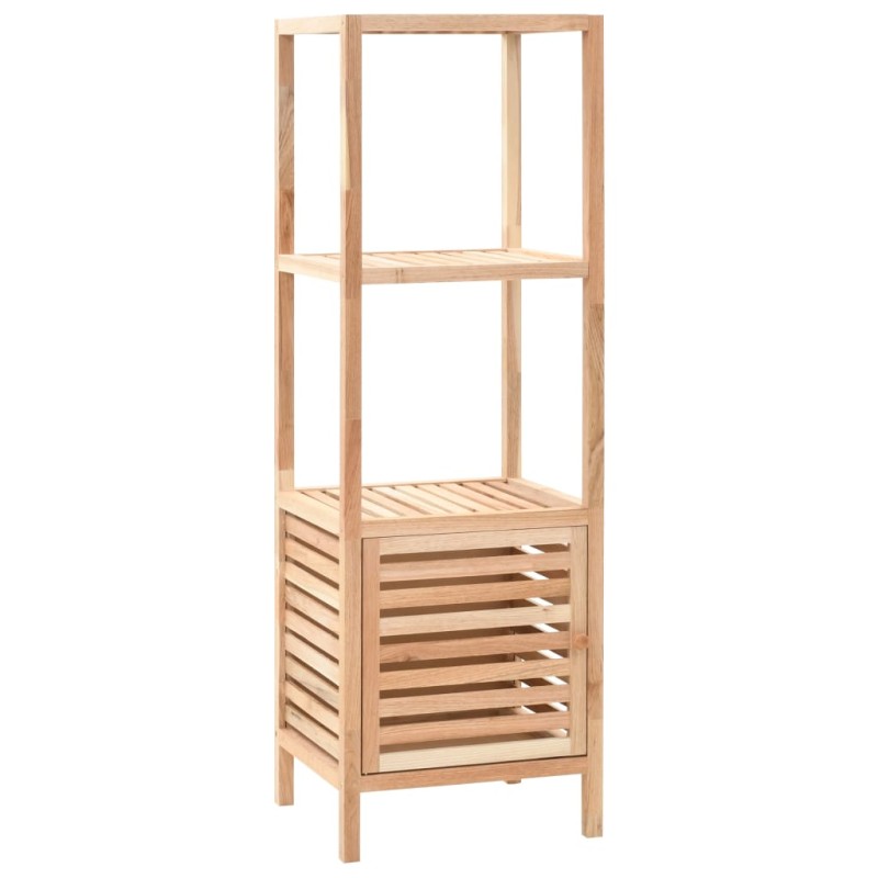 vidaXL Mueble de almacenaje baño madera maciza nogal 39,5x35,5x123 cm