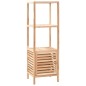 vidaXL Mueble de almacenaje baño madera maciza nogal 39,5x35,5x123 cm