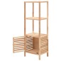 vidaXL Mueble de almacenaje baño madera maciza nogal 39,5x35,5x123 cm