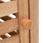 vidaXL Mueble de almacenaje baño madera maciza nogal 39,5x35,5x123 cm
