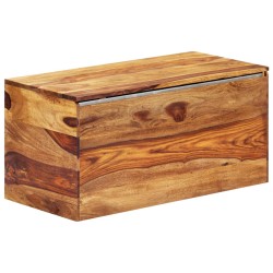 vidaXL Baúl de almacenamiento de madera maciza de sheesham 80x40x40 cm   