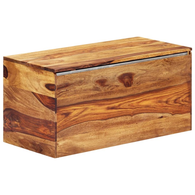 vidaXL Baúl de almacenamiento de madera maciza de sheesham 80x40x40 cm vidaXL Baúl de almacenamiento de madera maciza de sheesham 80x40x40 cm