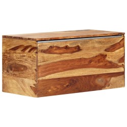 vidaXL Baúl de almacenamiento de madera maciza de sheesham 80x40x40 cm   