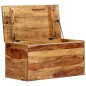 vidaXL Baúl de almacenamiento de madera maciza de sheesham 80x40x40 cm vidaXL Baúl de almacenamiento de madera maciza de sheesham 80x40x40 cm