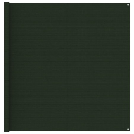 vidaXL Alfombra para tienda de campaña verde oscuro 200x400 cm