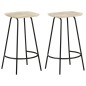 vidaXL Taburetes de cocina 2 unidades madera maciza de mango vidaXL Taburetes de cocina 2 unidades madera maciza de mango