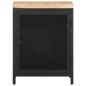 vidaXL Mesita de noche madera maciza de mango rugosa 40x30x53 cm vidaXL Mesita de noche madera maciza de mango rugosa 40x30x53 cm